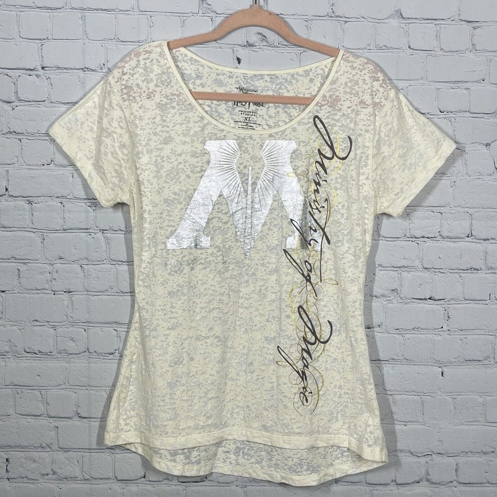 Wizarding World of Harry Potter Top Women XL Ministry of Magic Burnout Shirt